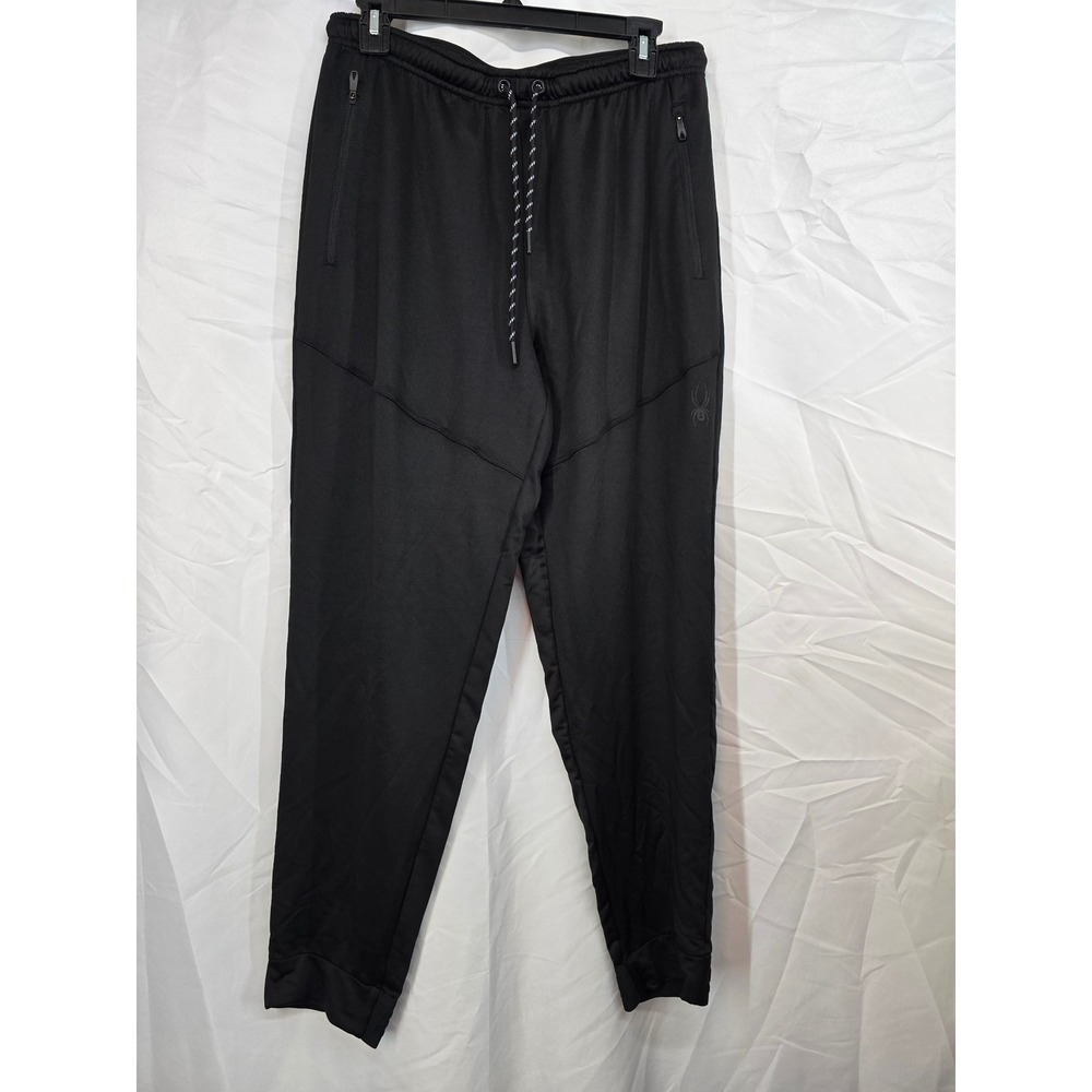 Spyder Active Womens Joggers Black Athletic Training Pants SPM708U Size Medium